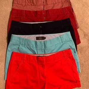 J. Crew Chino 3” Shorts (Set of 5)